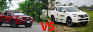 So sánh Mitsubishi Triton 2018 và Chevrolet Colorado